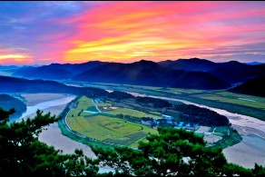입선 / 회룡포의 여명 /  예천군 용궁면