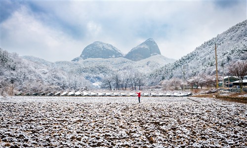 입선[사진] / 농한기의 마이산 /  전북 진안군